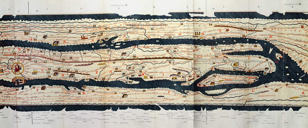 LA MESA DE PEUTINGER, UNO DE LOS MAPAS MÁS ANTIGUOS DEL MUNDO